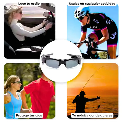 GAFAS DE SOL CON AURICULARES BLUETOOTH - REPRODUCE MÚSICA Y PROTEGE DE LOS RAYOS UV®