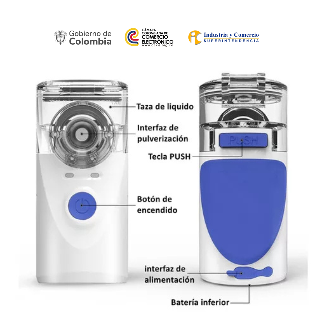 MyAirBud™ Nebulizador Portátil - Ideal para Viajes o Uso en Casa - ¡Haz tu pedido antes de la medianoche y recibe 2 MASCARILLAS GRATIS + una boquilla!